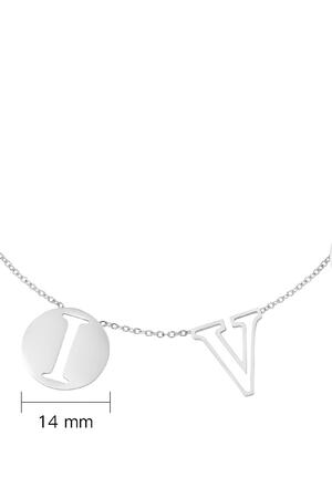 Necklace Letters Diva Silver Stainless Steel h5 Picture2
